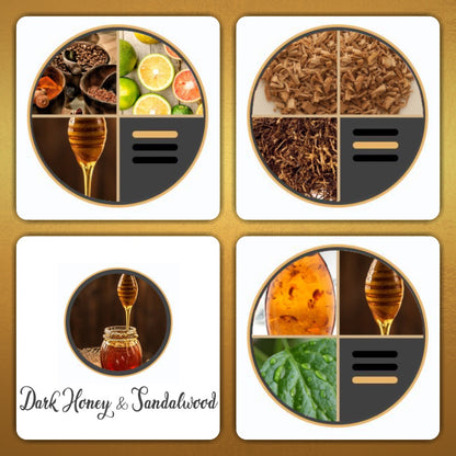 Dark Honey & Sandalwood Wax Melts 85g | 70+ hours of fragrance