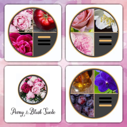 Peony & Blush Suede Luxury Wax Melts 85g | 70+ hours of fragrance